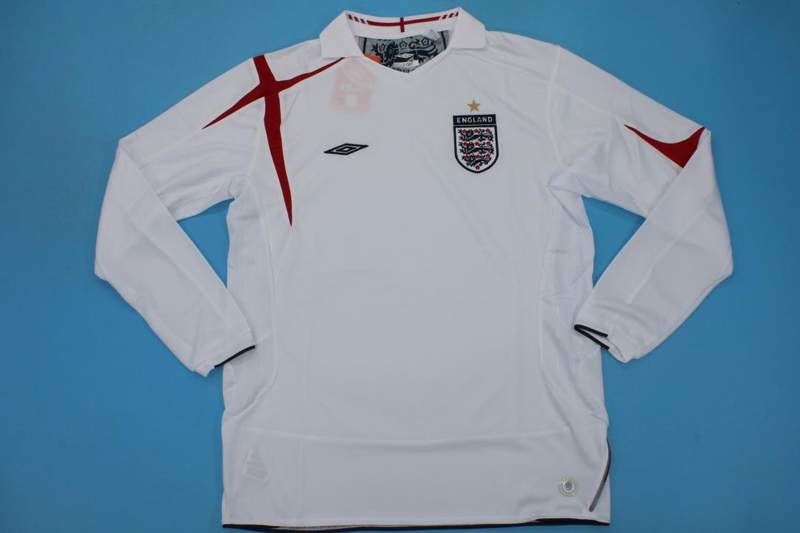 AAA Quality England 2006 Home Long Retro Soccer Jersey