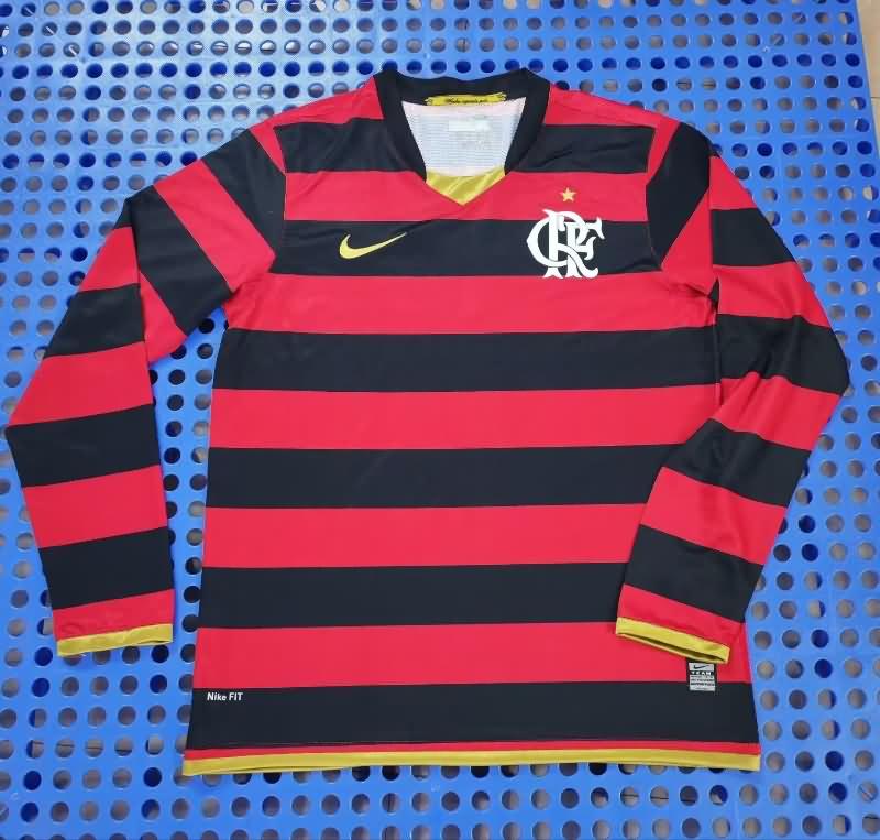 AAA Quality Flamengo 2008 Home Retro Long Sleeve Soccer Jersey