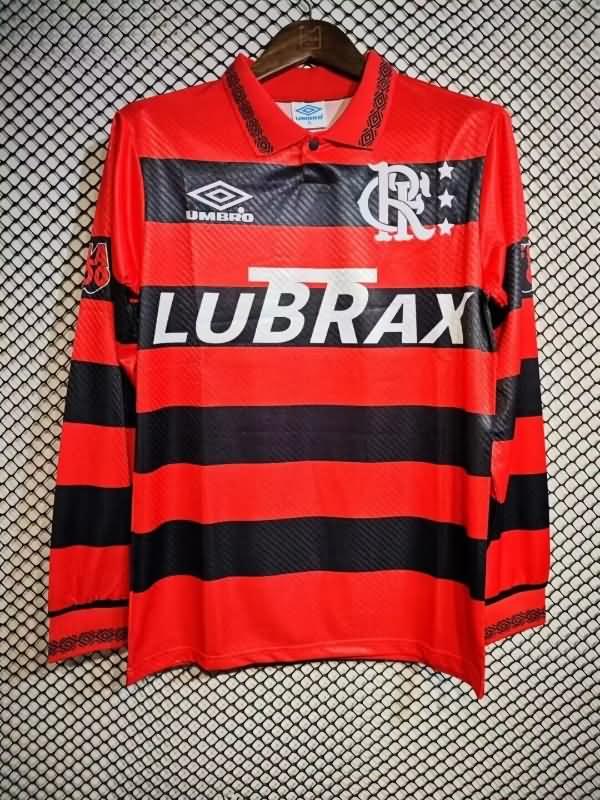 AAA Quality Flamengo 1992/93 Home Retro Long Sleeve Soccer Jersey