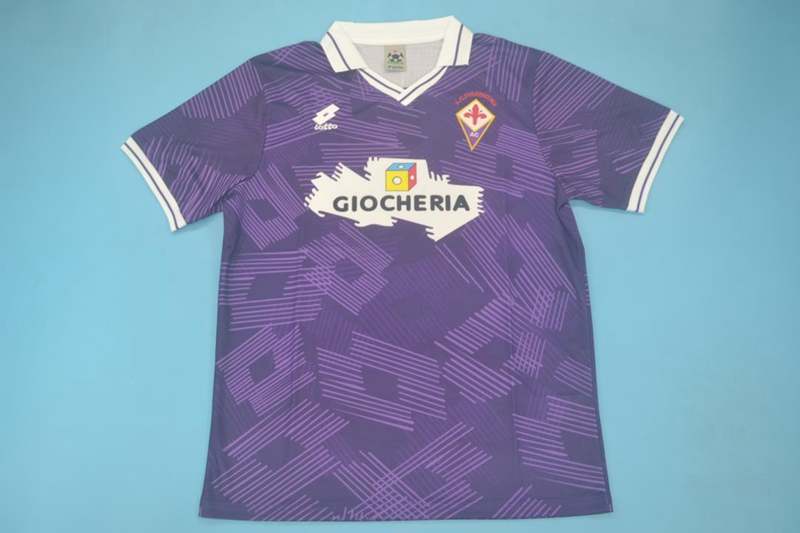 AAA Quality Fiorentina 1991/92 Home Retro Soccer Jersey