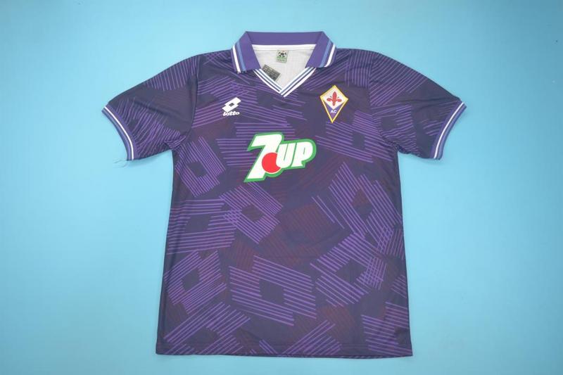 AAA Quality Fiorentina 1992/93 Home Retro Soccer Jersey