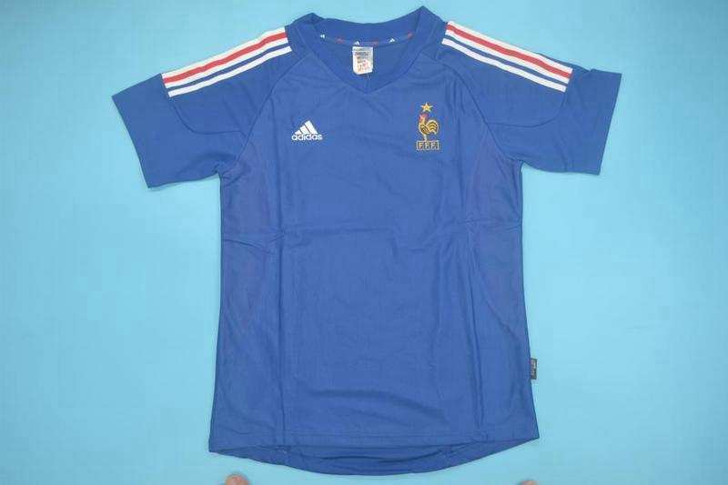 AAA Quality France 2002 Home Retro Soccer Jersey