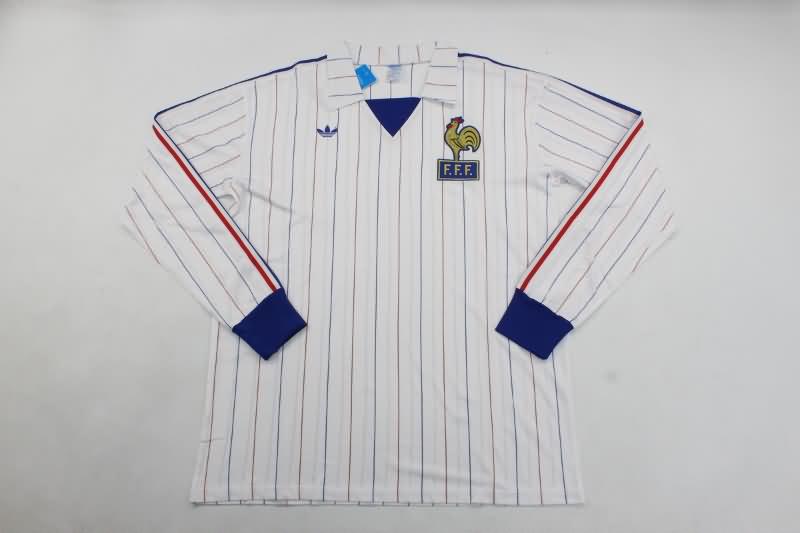 AAA Quality France 1980/82 Away Long Sleeve Retro Soccer Jersey