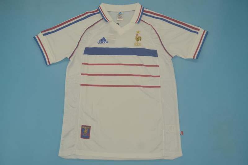 AAA Quality France 1998/00 Away Retro Soccer Jersey