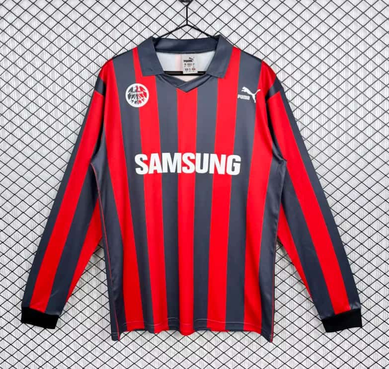 AAA Quality Frankfurt 1991/92 Home Retro Long Sleeve Soccer Jersey
