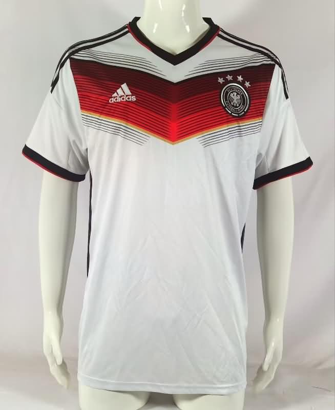 AAA Quality Germany 2014 Home Retro Soccer Jersey 4 Stars