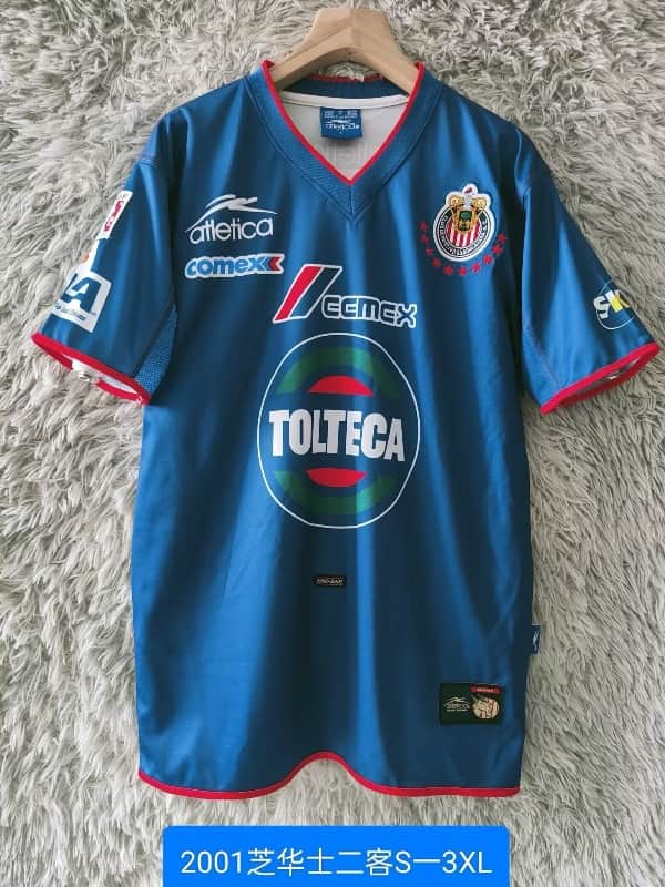 AAA Quality Guadalajara 2001/02 Third Retro Soccer Jersey AAA Quality Guadalajara 2001/02 Third Retro Soccer Jersey