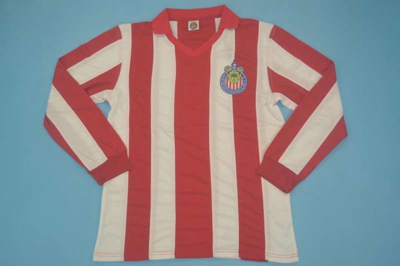 AAA Quality Guadalajara 1960 Home Long Sleeve Retro Soccer Jersey