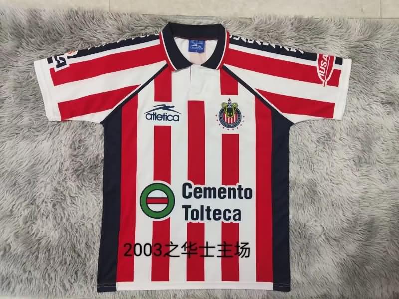 AAA Quality Guadalajara 2003 Home Retro Soccer Jersey