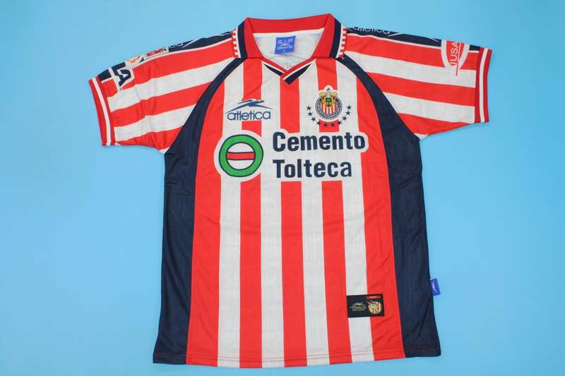 AAA Quality Guadalajara 1999/00 Home Retro Soccer Jersey