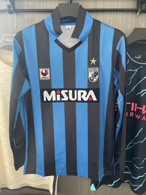 AAA Quality Inter Milan 1988/90 Home Retro Long Sleeve Soccer Jersey