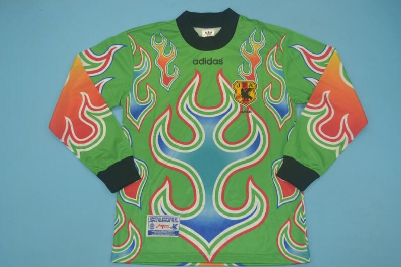 AAA Quality Japan 1998 Goalkeeper Green Long Retro Soccer Jersey