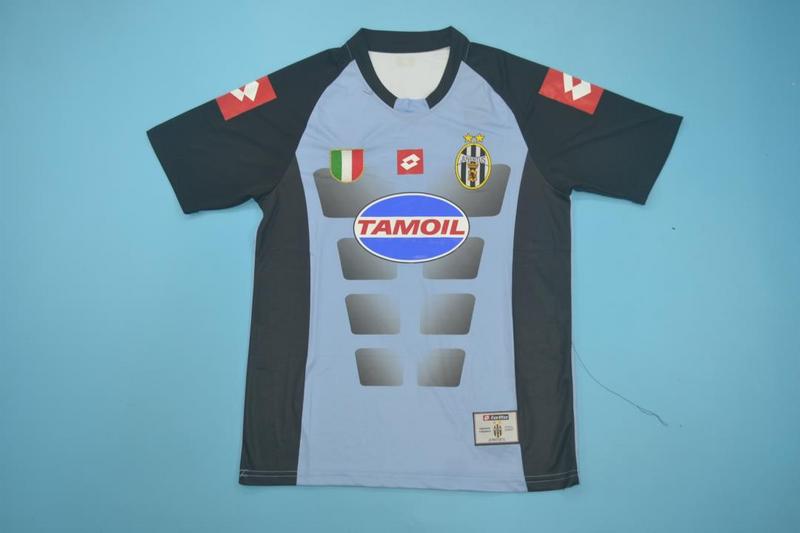 AAA Quality Juventus 2002/03 Goalkeeper Blue Retro Soccer Jersey