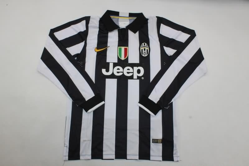 AAA Quality Juventus 2014/15 Home Long Sleeve Retro Soccer Jersey