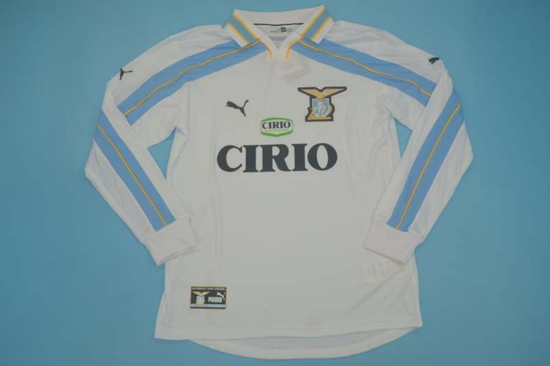 AAA Quality Lazio 1999/00 Away Long Sleeve Retro Soccer Jersey