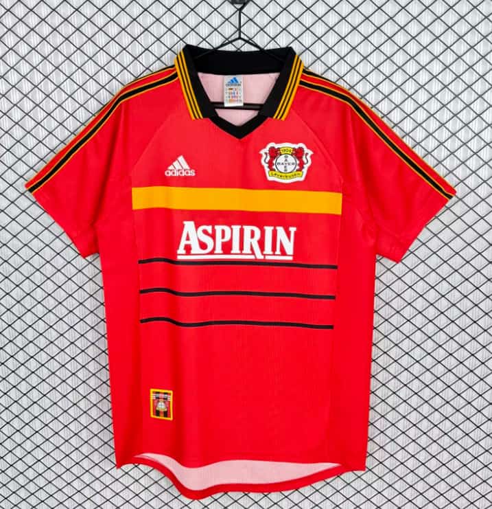 AAA Quality Leverkusen 1999/00 Home Retro Soccer Jersey