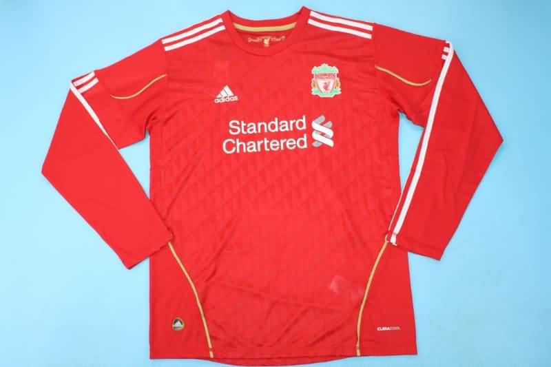 AAA Quality Liverpool 2010/12 Home Long Sleeve Retro Soccer Jersey