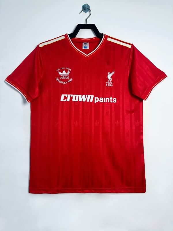 AAA Quality Liverpool 1986 F.A. CUP FINAL Home Retro Soccer Jersey