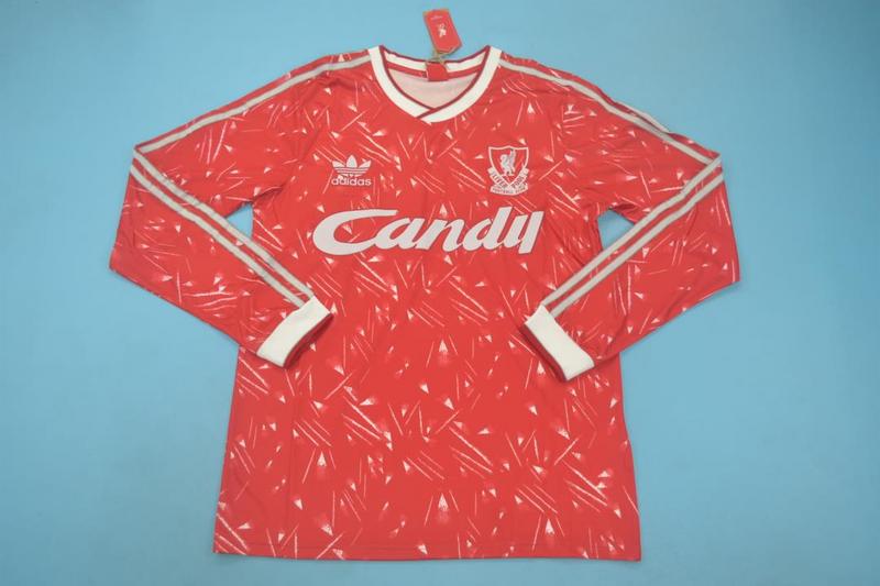 AAA Quality Liverpool 1989/91 Home Long Retro Soccer Jersey