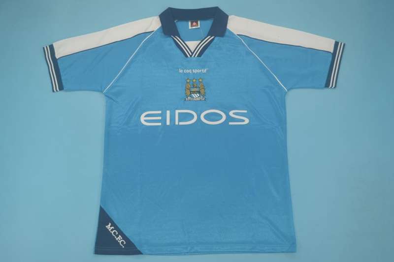 AAA Quality Manchester City 1999/2001 Home Retro Soccer Jersey
