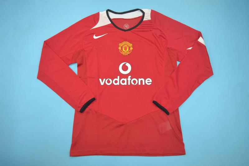 AAA Quality Manchester United 2004/06 Home LS Retro Soccer Jersey