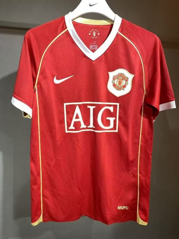 AAA Quality Manchester United 2006/07 Home Retro Soccer Jersey(Player)