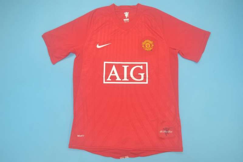 AAA Quality Manchester United 2007/09 Home Retro Soccer Jersey