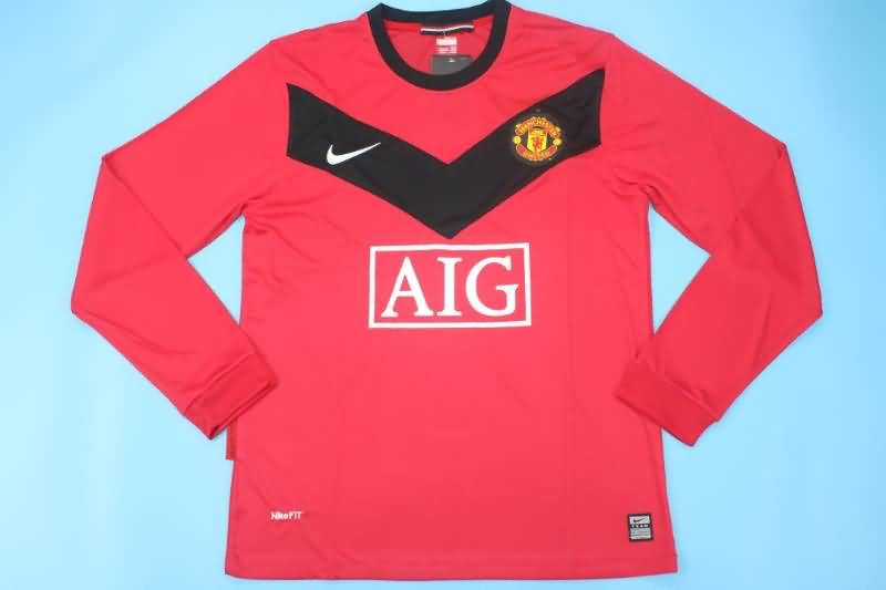 AAA Quality Manchester United 2009/10 Home Long Retro Soccer Jersey