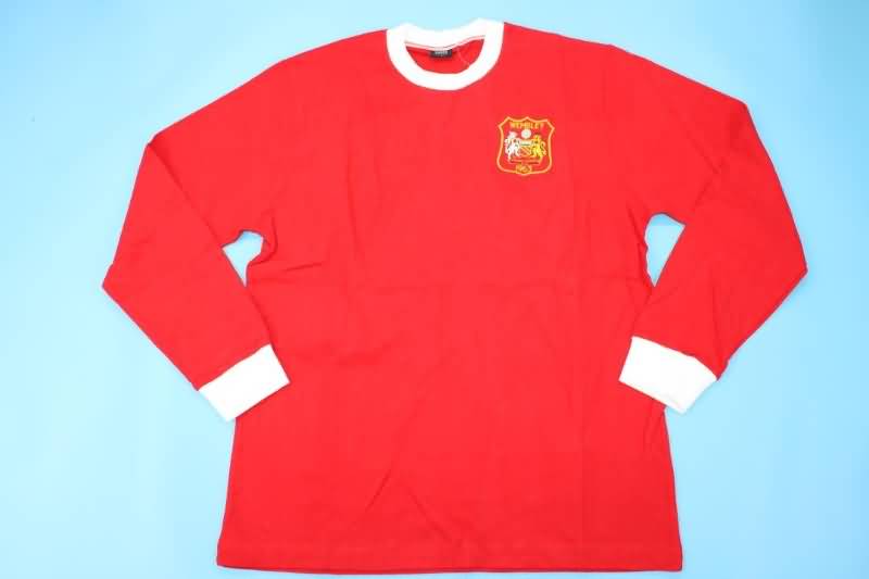 AAA Quality Manchester United 1963 Home Long Slevee Retro Soccer Jersey