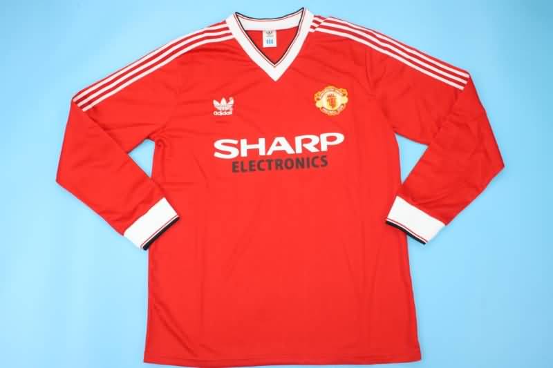 AAA Quality Manchester United 1982/83 Home Long Retro Soccer Jersey