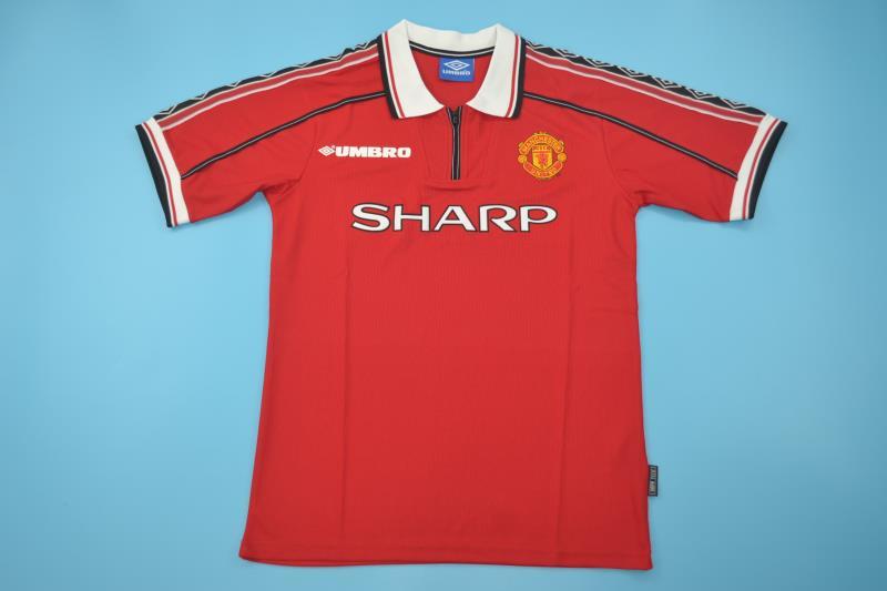 AAA Quality Manchester United 1998/00 Home Retro Soccer Jersey