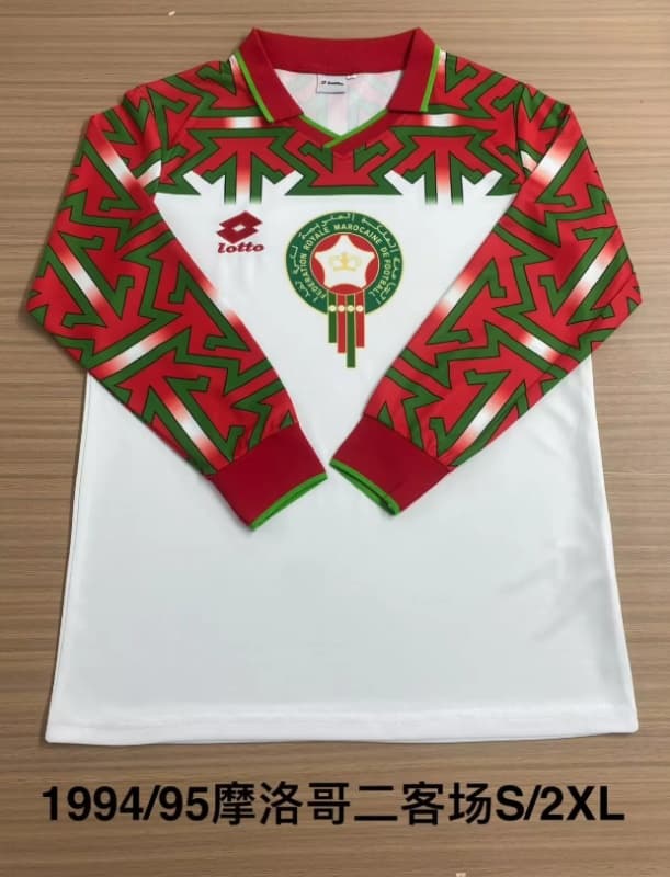AAA Quality Morocco 1994/95 Third Retro Long Sleeve Soccer Jersey