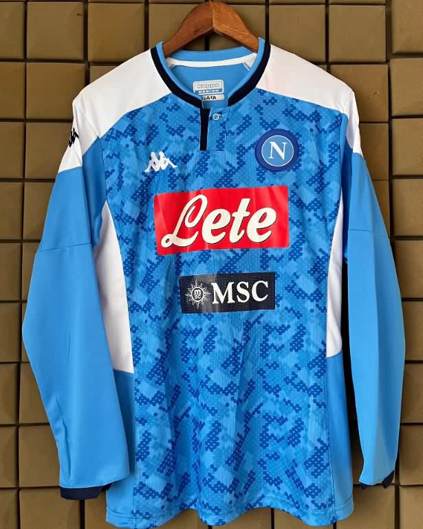 AAA Quality Napoli 2019/20 Home Long Sleeve Retro Soccer Jersey