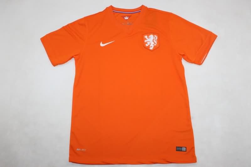 AAA Quality Netherlands 2014 Home Retro Soccer Jersey