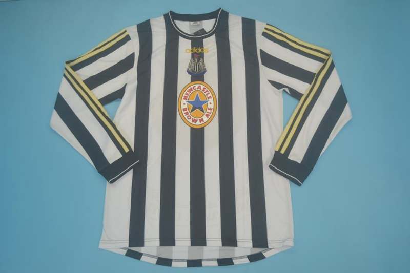 AAA Quality Newcastle United 1997/99 Home Long Retro Soccer Jersey
