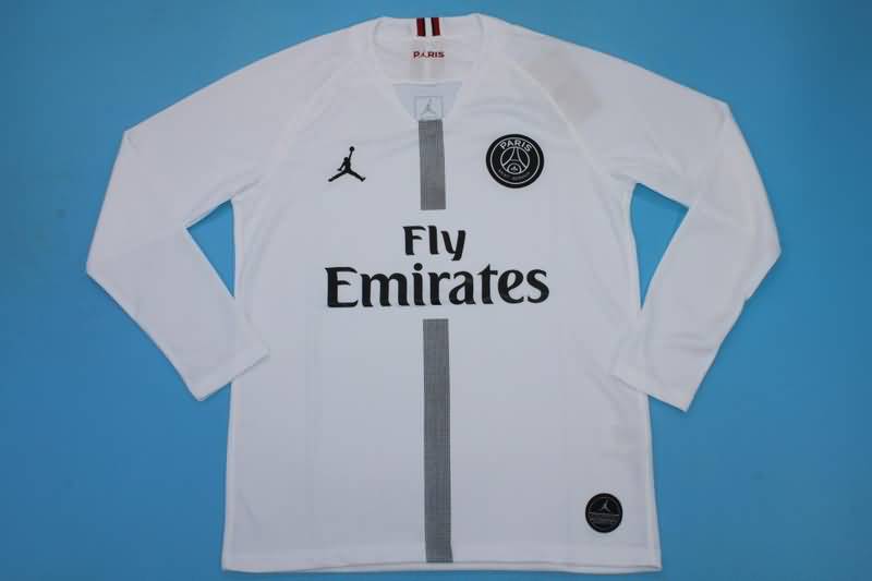 AAA Quality Paris St German 2018/19 AJ White Long Retro Soccer Jersey