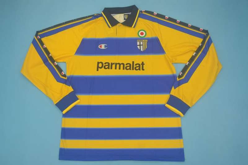 AAA Quality Parma 1999/00 Home Long Retro Soccer Jersey