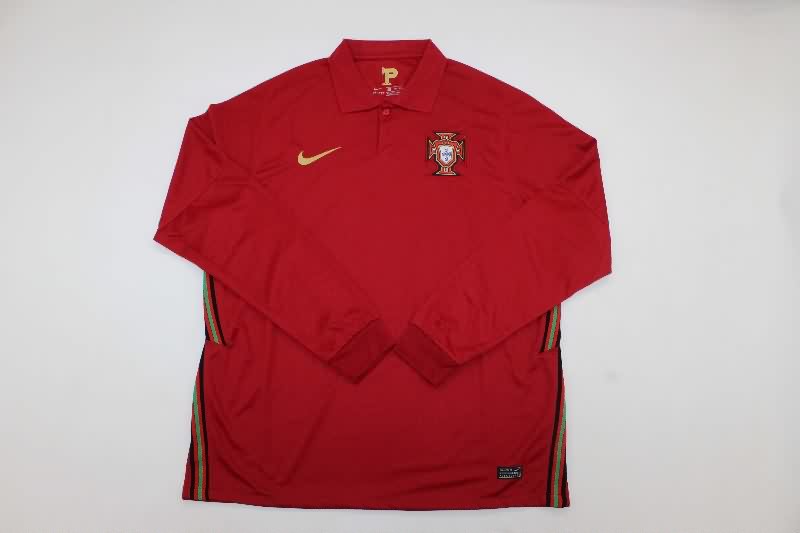 AAA Quality Portugal 2020 Home Long Sleeve Retro Soccer Jersey