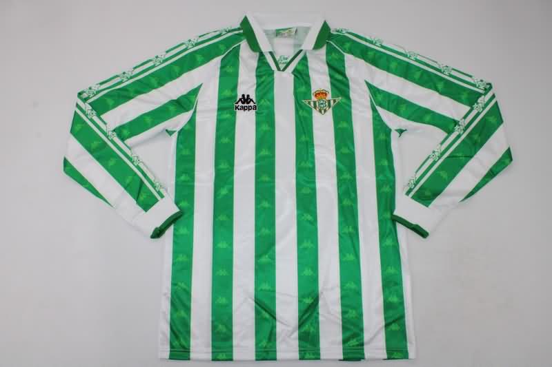 AAA Quality Real Betis 1995/97 Home Long Slevee Retro Soccer Jersey