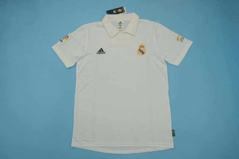 AAA Quality Real Madrid 2001/02 Home Retro Soccer Jersey
