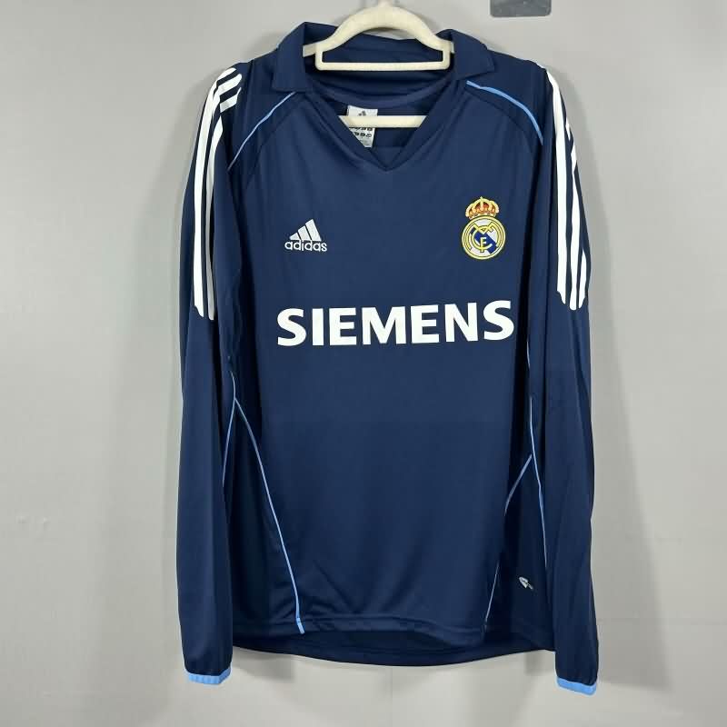 AAA Quality Real Madrid 2005/06 Away Long Sleeve Retro Soccer Jersey