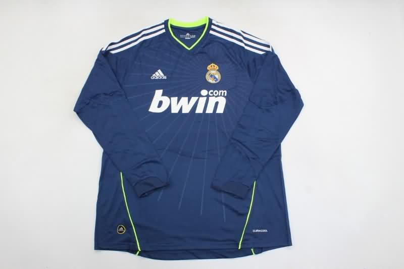 AAA Quality Real Madrid 2010/11 Away Long Sleeve Retro Soccer Jersey