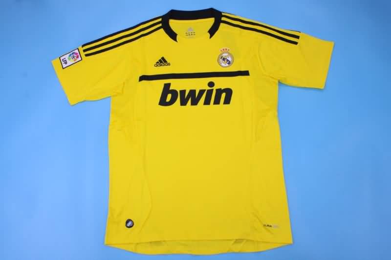 AAA Quality Real Madrid 2011/12 Goalkeeper Yellow Retro Soccer Jersey