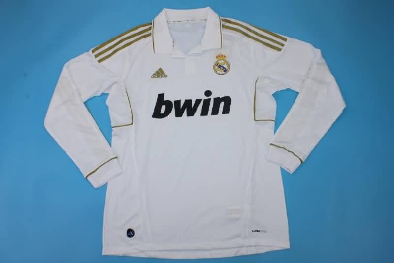 AAA Quality Real Madrid 2011/12 Home Long Retro Soccer Jersey