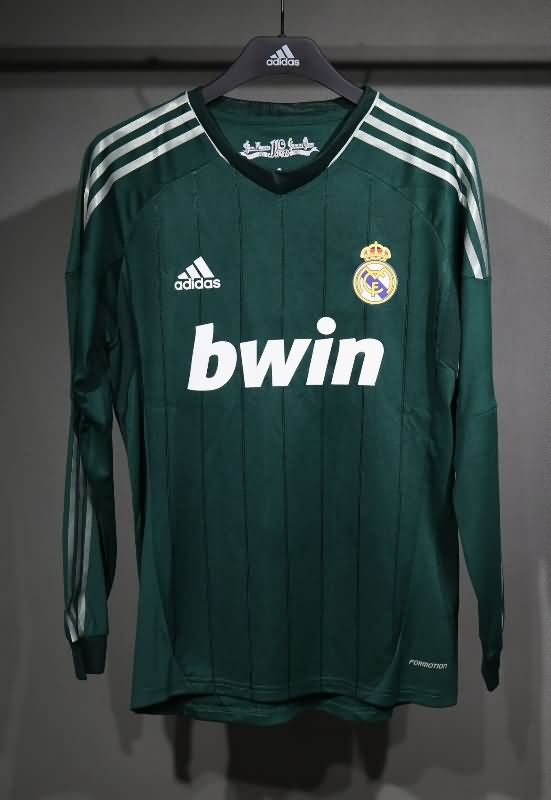 AAA Quality Real Madrid 2012/13 Third Long Sleeve Retro Soccer Jersey (Player)
