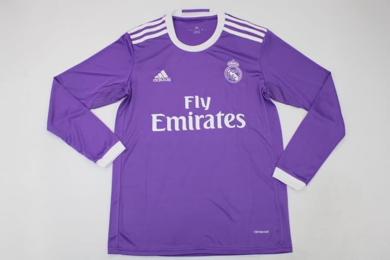 AAA Quality Real Madrid 2016/17 Away Long Retro Soccer Jersey