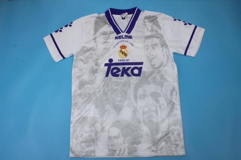 AAA Quality Real Madrid 1996/97 Home Champiom Retro Soccer Jersey