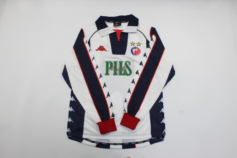 AAA Quality Red Star Belgrade 1990/91 Away Long Sleeve Retro Soccer Jersey
