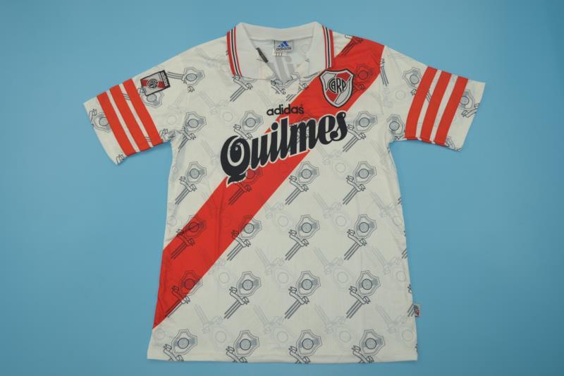AAA Quality River Plate 1996 Home Retro Soccer Jersey