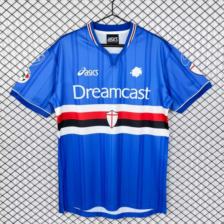 AAA Quality Sampdoria 2000/01 Home Retro Soccer Jersey